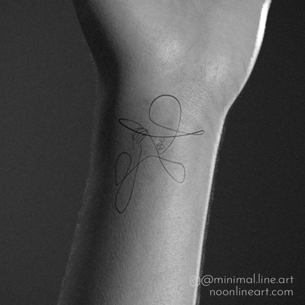 Fashion Line Tattoo minimal art