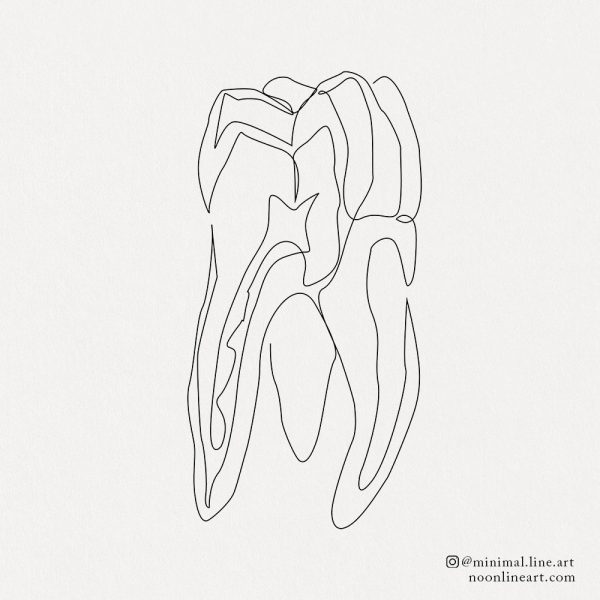 abstract-line-tooth-tattoo-minimal-design