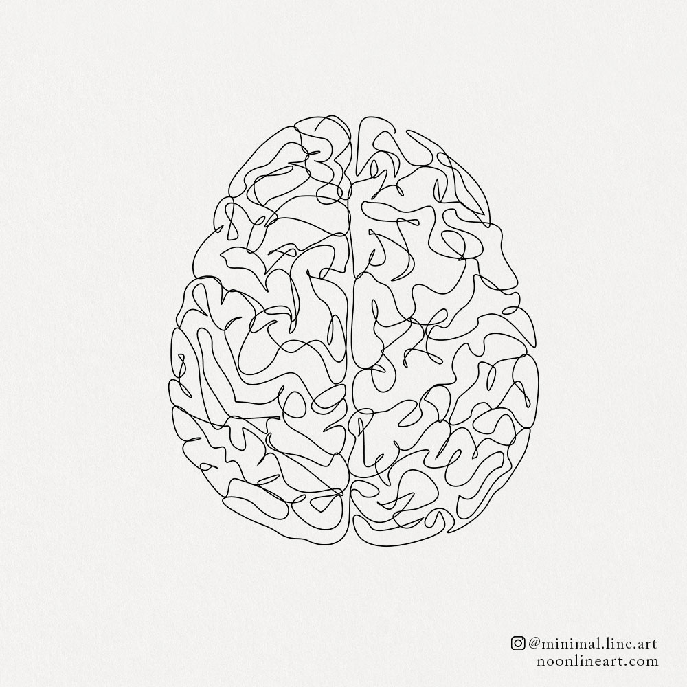 Mental Health Flower Brain and Flower Illustration  Etsy Finland