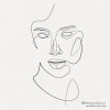 minimalist-line-tattoo-of-woman-face-abstract-drawing
