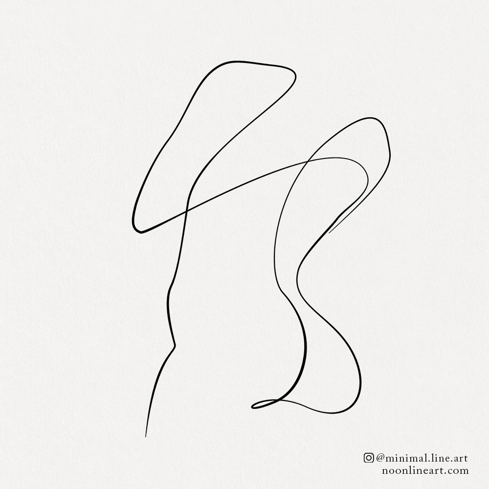 Abstract Body No. 4 | Tattoo Permission Form - Noon Line Art