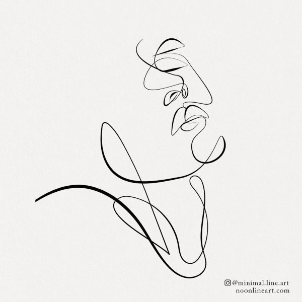 simple-one-line-tattoo-of-woman-face